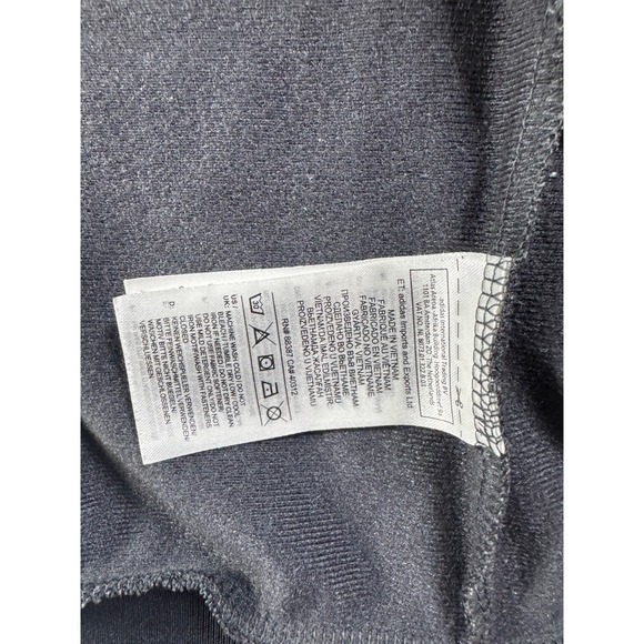 Adidas Embossed Print Track Jacket Full Zip Climalite Women's Black Pink size XL - Picture 9 of 10